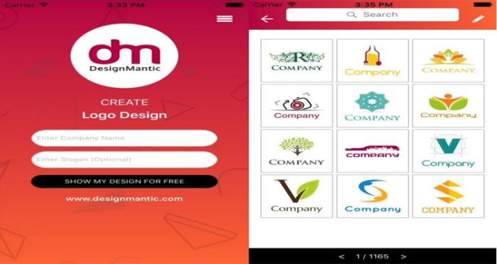 Công cụ thiết kế logo DesignMantic